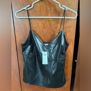 Abercrombie & Fitch Vegan Leather Cami
